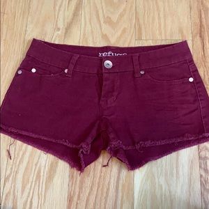 Refuge Maroon Shorts size 0